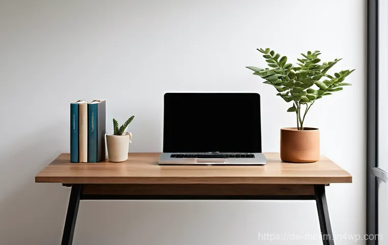 미니멀리즘과 정신 건강의 관계 - **Prompt 1: Serene Minimalist Home Office**
    A bright and airy home office bathed in soft, natura...