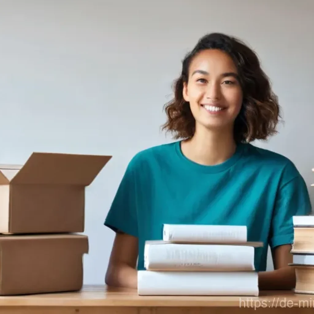 미니멀리즘을 위한 공간 재구성 방법 - **Decluttering for a Fresh Start**: A young adult, gender-neutral individual, dressed in comfortable...