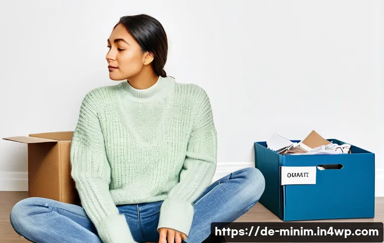 미니멀한 공간에서의 정서적 안정 찾기 - **Prompt: The Liberating Act of Decluttering**
    A bright, inviting home office or bedroom with so...